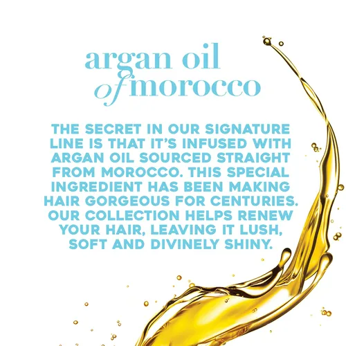 Miniatura 4 de OGX Acondicionador hidratante con aceite de argán renovador de Marruecos, aceite de argán prensado en frío para ayudar a hidratar, suavizar