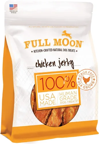 Miniatura 5 de Full Moon - Cecina de pollo para perros saludable, natural y de grado humano, sin granos, hecha en EE. UU., 1.5 libras (Paquete de 1)