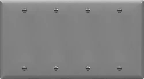 Miniatura 19 de Enerlites Cubierta de Dispositivo en Blanco Placa de Pared, Acabado Brillante, Tamaño 4-Gang 4.50" x 8.19", Policarbonato Termoplástico Irrompible