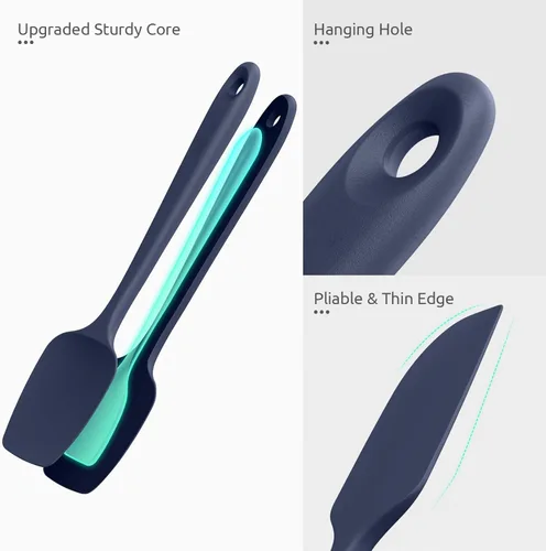 Miniatura 6 de U-Taste - Juego de espátulas de silicona resistentes al calor: U-Taste 600ºF alta temperatura sin costuras de grado alimenticio grado alimenticio
