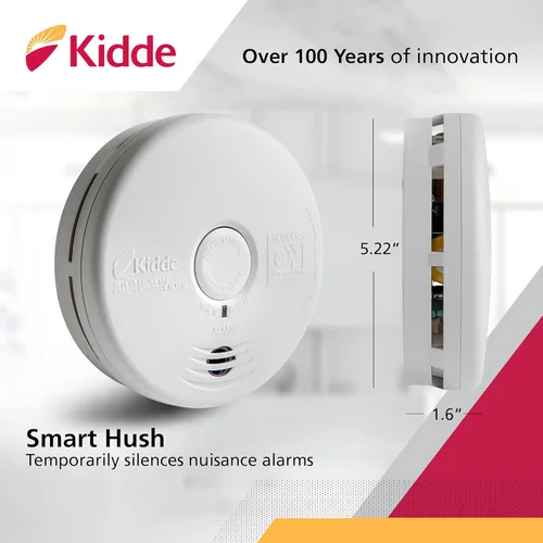 Miniatura 3 de Kidde - Combo de detector de humo y detector de monóxido de carbono con batería de 10 años de duración