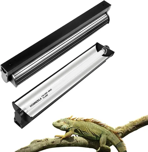 Lámpara T5 10.0 UVB para reptiles, T5 UVA UVB Tubo de luz Blub 24W 22" para dragón barbudo, tortuga, lagartos del desierto, Gecko leopardo, lámpara