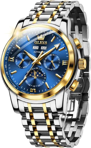 Miniatura 59 de OLEVS Relojes automáticos para hombre, esqueleto mecánico, de lujo, a la moda, reloj de pulsera luminoso impermeable