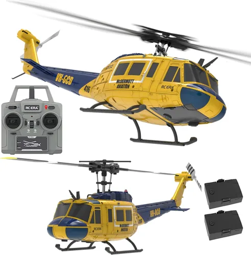 12.4 Pulgadas UH-1 Helicóptero de Control Remoto para Adultos Experto 6CH C032 RC Heli Mantener Altitud Motor Sin Escobillas/Posicionamiento de