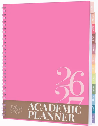 Miniatura 21 de Rileys - Agenda académica 2026-2027, agenda diaria, semanal y mensual, julio de 2026 a junio de 2027, páginas de notas para estudiantes