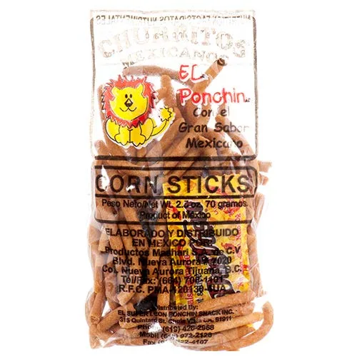 Nuevo 311895 El Ponchin Churritos Mexicanos 2.5 Oz (Paquete de 24) Snacks Baratos al por mayor Descuento a granel Snacks Accesorios de moda