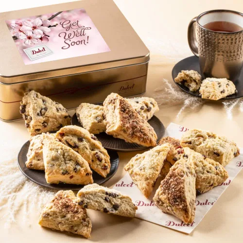 Miniatura 16 de Dulcet Gift Baskets Artesano Scone - Lata de regalo para el día del padre, pasteles gourmet para papá, abuelo, novio o compañero de trabajo.
