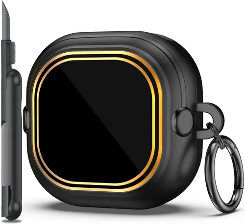 R-fun Funda para Samsung Galaxy Buds FE (2023)/Galaxy Buds 2 Pro 2022/Galaxy Buds 2 2021/Galaxy Buds Pro 2021 con llavero y kit de limpieza, color