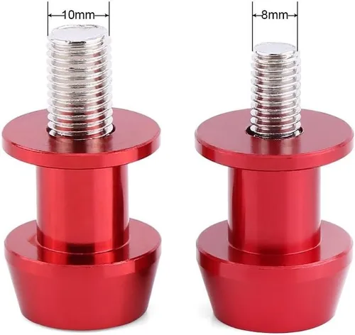 Miniatura 2 de Carretes de brazo oscilante para motocicleta, 8/0.394 in, aleación de aluminio CNC, deslizadores, carretes de soporte de basculante, bobinas