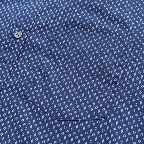 Miniatura 3 de Dubinik - Camisas de manga corta para hombres, material 100% de algodón, diseños a cuadros, estilo informal, con botones y bolsillo