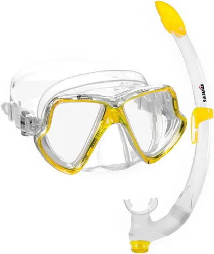 Miniatura 6 de Mares Adult Combo Wahoo Snorkeling Gear Set, Double-Lens Wide Vision Mask, Ergonomic Fiji Snorkel w/Flexible Tube & Silicone Mouthpiece, 411745
