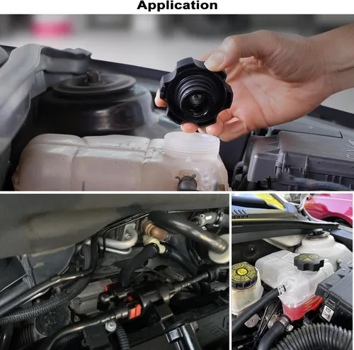 Miniatura 7 de Tanque de depósito de refrigerante compatible con Chevy Cruze 2011-2016 1.4L 2016 Chevy Cruze Limited 1.4L 603-383 13465094 con 1 manguera