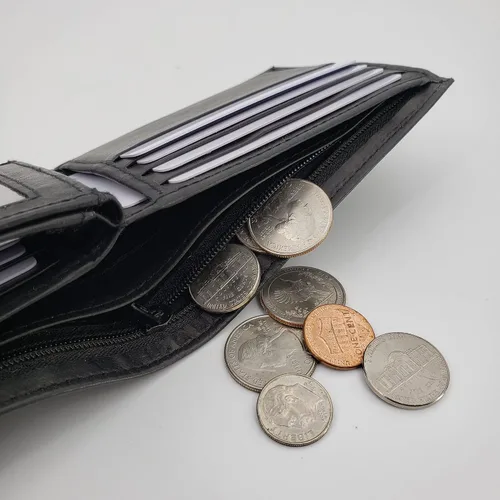 Miniatura 6 de AG Wallets - Cartera de cuero plegable con doble solapa central para hombre, con 3 ventanas de identificación, capacidad para 12 tarjetas
