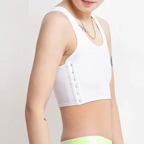 Miniatura 2 de Camiseta sin mangas aglutinante para pecho transpirable, cómoda y suave, de ajuste ceñido, chaleco trans, tops marimacho lesbiana