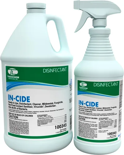 In-Cide - Spray desinfectante de grado hospitalario, limpiador registrado por la EPA que mata el 99.9% de MRSA, H1N1, grado médico para clínica de