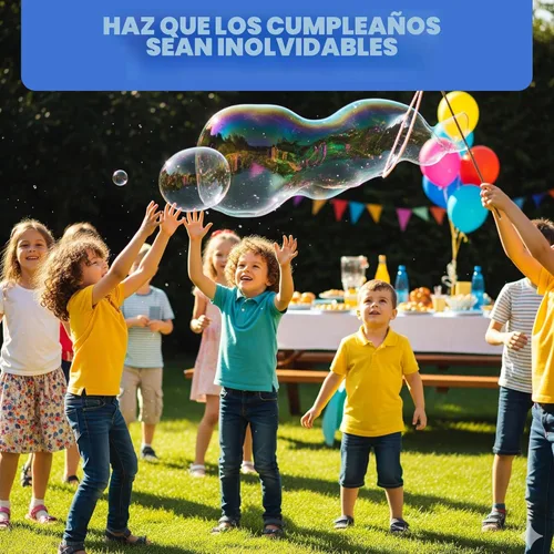 Miniatura 4 de Solución de burbujas gigantes – Varitas de burbujas, burbujas para niños, polvo de mezcla de burbujas para niños hace 896 OZ (7 galones) – La mezcla