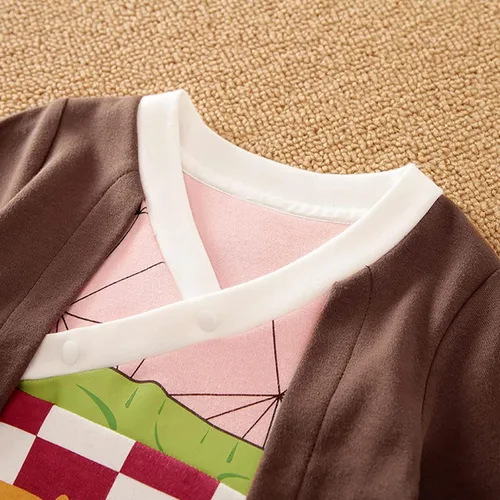 Miniatura 5 de Lindo mameluco de anime para bebé niño y niña, mameluco para Halloween, cosplay, ropa