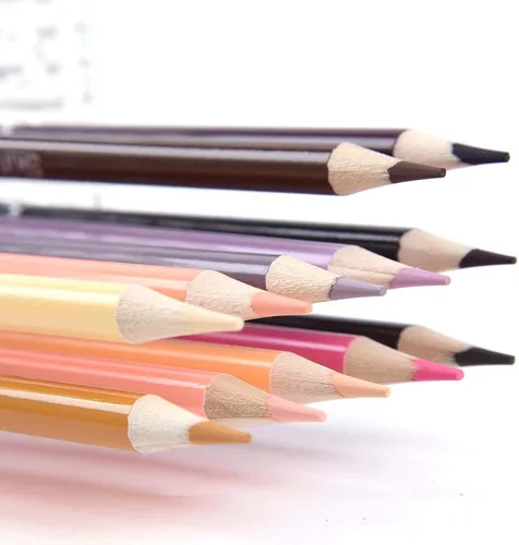 Miniatura 3 de qianshan Lápices de colores de 12 tonos de piel, a base de aceite, preafilados, para principiantes, artistas, libros de colorear, dibujo, bosquejos