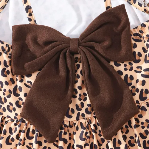 Miniatura 50 de Vestido de verano para niños pequeños, con diseño de dinosaurio, sin espalda, con lazo, vestido de playa de cumpleaños