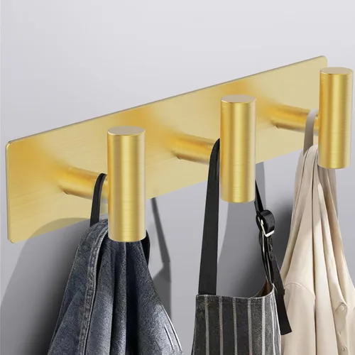 Miniatura 10 de Bntuk Perchero de pared – 3 ganchos para abrigos, toalleros para batas de baño, bolsas, llaves, perchero para sombreros, organizador de toallas
