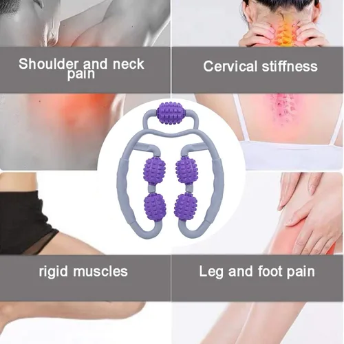 Miniatura 5 de Rodillo de masaje de espuma para fitness, 1 unidad, para yoga, fitness, relajación muscular, masajeador de brazo para piernas y deportes