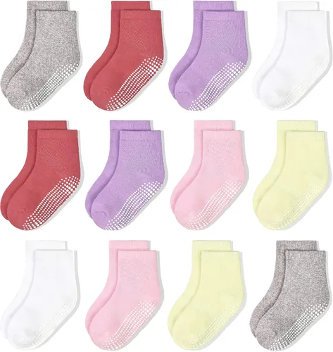 Miniatura 7 de HYCLES Calcetines Antideslizantes para Niños Pequeños, Calcetines de Agarre para Niñas de 1-10 Años Niños Niñas Calcetines para Niños Pequeños