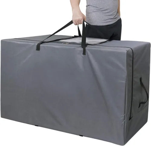 Cuddly Nest Bolsa de Almacenamiento para Colchón Plegable - Funda de Transporte Resistente para Cama de Invitados Tri-Fold (Se Adapta a Colchón Gris