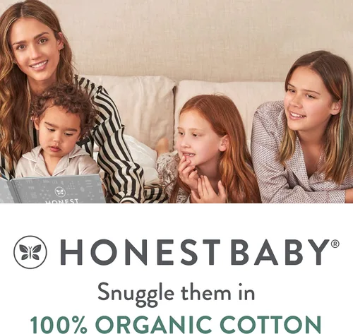 Miniatura 7 de HonestBaby Multipack 2-Piece Pajamas Sleepwear Pjs 100% Organic Cotton for Infant Baby and Toddler Girls