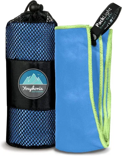 Miniatura 14 de Toalla de microfibra Youphoria para viaje de secado rápido y ligera - Toalla de secado rápido para camping, playa, mochilero, senderismo