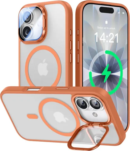 Miniatura 80 de VOFATA - Funda magnética para iPhone 17 Pro Max, cubierta para cámara con soporte, protección completa para la cámara, compatible con MagSafe