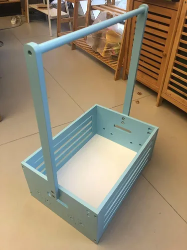 Miniatura 14 de BAMBOOHOMIE Cesta de Baby Shower, Canastas de Bebé con Asas y Percheros, Caja de Bebé para Baby Shower, Canasta de Regalo de Bienvenida para Bebé