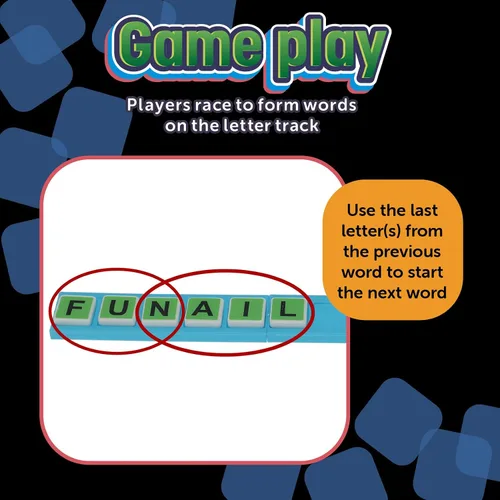 Miniatura 4 de Juego de cartas juntas, juega juntos para vincular las letras, juegos familiares para niños y adultos, juego cooperativo de ortografía para edades