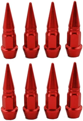 Miniatura 2 de TEAMWILL Tapones para válvula de neumático de coche, 8 unidades, con forma de pico (negro)