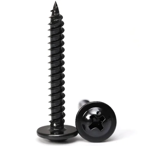Miniatura 16 de (350 piezas) Tornillos para madera #8×5/8" de acero aleado estándar Phillips cabeza de brida autorroscantes rápidos por B1jounie YA plateado