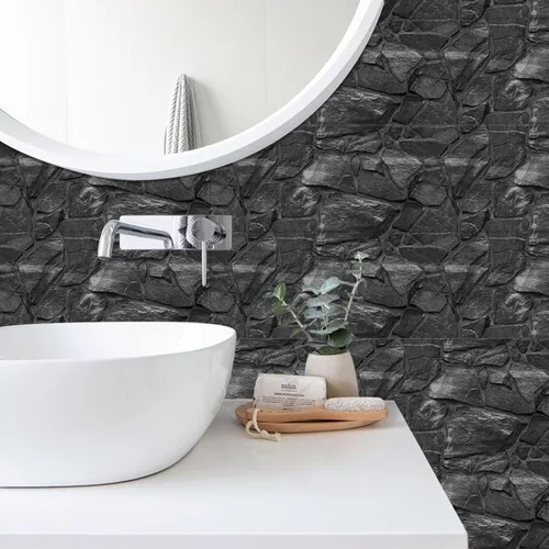 Miniatura 3 de Adhesivo retro para azulejos de despegar y pegar, azulejos adhesivos para azulejos de pared de cocina, calcomanías impermeables para baño, vinilo
