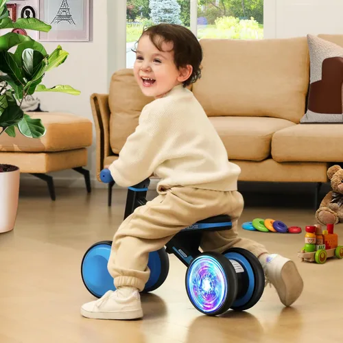 Miniatura 7 de ESPRAY - Bicicleta de equilibrio para bebés con iluminación colorida, para niños de 1 año, primera bicicleta para niños de 12 a 24 meses con asiento