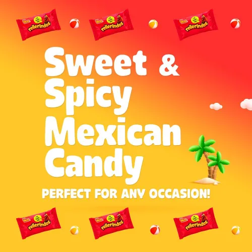 Miniatura 6 de Vero Rellerindos - Caramelo duro con sabor a tamarindo (65 unidades) – Auténtico caramelo mexicano, paquete de dulces duros envueltos