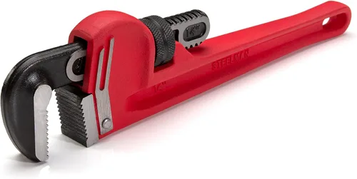 Miniatura 7 de Steelman 60876 Llave de tubo de mango recto de aluminio fundido de 18 pulgadas Negro; plata