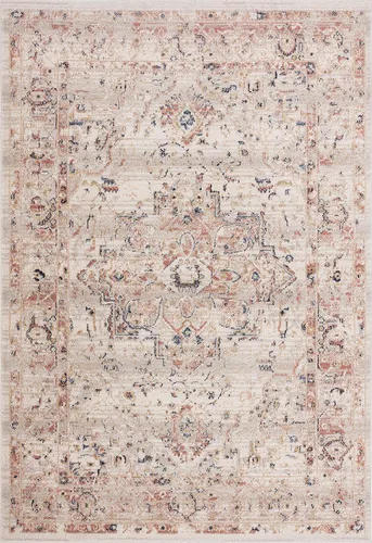 Miniatura 3 de Abani Alfombra tradicional vintage de 5 pies 3 pulgadas x 7 pies 6 pulgadas, colección Babylon, alfombra envejecida de medallón oriental, alfombras