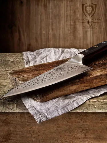 Miniatura 5 de Dalstrong Cuchillo de Chef - Hoja de 6 pulgadas - Serie Shogun ELITE - Damasco - Acero Super AUS-10V japonés - Mango negro G10 - Cuchillo de cocina