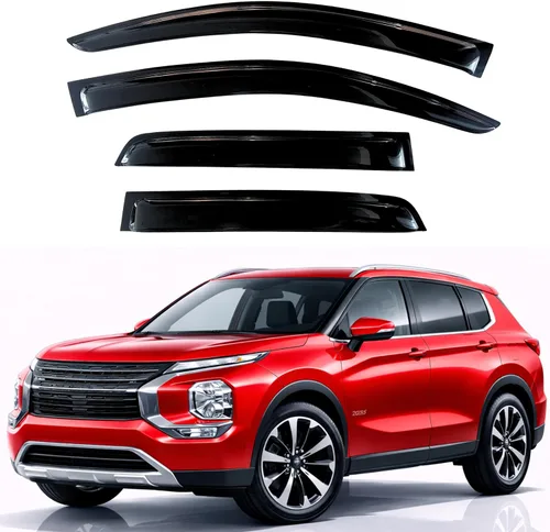 Miniatura 172 de KPY Visor de ventana compatible con Hyundai Tucson 2021-2025, 4 piezas de deflector de ventilación para ventana lateral, estilo Mugen, protector