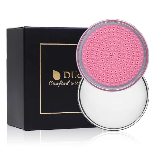 Miniatura 7 de DUcare Limpiador de Brochas de Maquillaje Champú Jabón Sólido Tapete de Limpieza de Brochas Elimina Color Cosmético Almohadilla Limpiadora