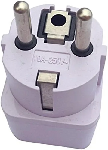 Miniatura 4 de ANRANK UE3360AK 2 Paquetes Universal AU US UK UK a UE Europa Plug AC 250V Power Travel Adapter Blanco