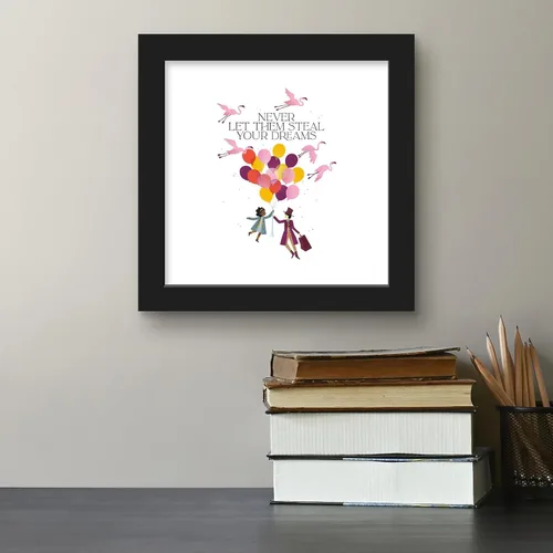 Miniatura 4 de Trends International Gallery Pops Wonka Movie - Póster de pared de Never Let Them Steal Your Dreams, 12.00 x 12.00 pulgadas, versión de marco negro