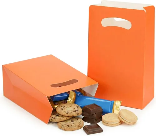 Miniatura 10 de UnicoPak Paquete de 16 bolsas azules de recuerdo de fiesta, 6 x 3 x 9 pulgadas, bolsas de regalo de color azul mate prémium para cumpleaños, baby