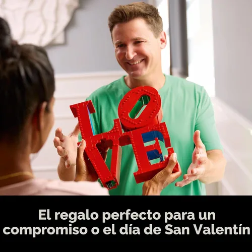 Miniatura 7 de LEGO Art Love Juego de construcción coleccionable – Kit de bricolaje para adultos a partir de 18 años – Regalo para cumpleaños – Decoración