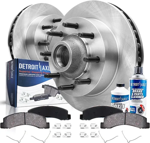 Miniatura 17 de Detroit Axle - Kit de frenos delanteros para Honda Civic 1999-2005 EL 2010-14 Insight Rotores de freno de disco Pastillas de freno de cerámica 1999