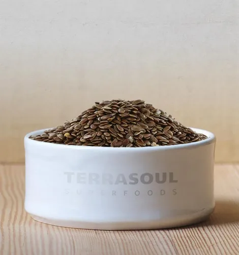 Miniatura 3 de Terrasoul Superfoods Semillas de lino marrón orgánicas, 2 libras