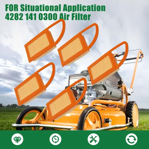 Miniatura 5 de Paquete de 5 filtros de aire 4282 141 0300 de repuesto para sopladores de mochila Stihl BR500 BR550 BR600