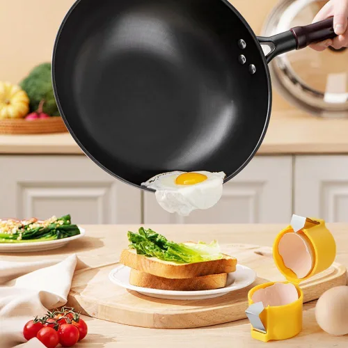 Miniatura 3 de 2 abridores de cáscaras de huevo, herramienta para galletas de huevos crudos 2025, pelador de huevos duros, separador de huevos de mano, cortador
